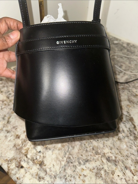 Givenchy Handbags - Givenchy Black Smooth Leather Flap Crossbody Bag